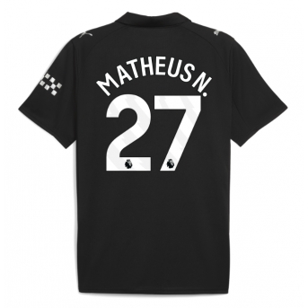 Manchester City Matheus Nunes #27 Maglia Gara Trasferta Repliche 2025-26 Maniche Corte